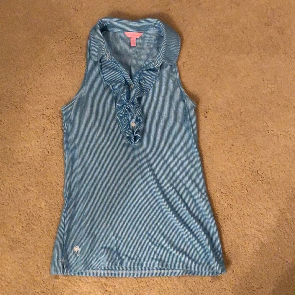 Lilly Pulitzer ruffle top